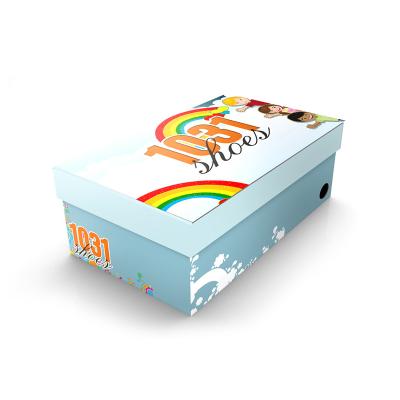 China Recycled Materials Cheap Price Cardboard Shoe Box Custom Printing Bulk for sale