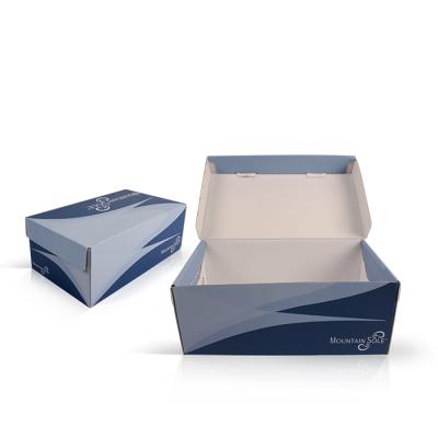 China Recycled Materials Recycled Cardboard Packaging Wholesale Sandal Shoe Boxes Custom Shoe Box for sale