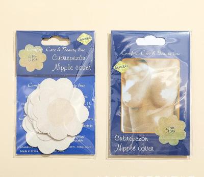 China Underwear 5 Pairs Per Pack Breast Nipple Pastes Petals Naked Adhesive Sexy Lingerie Flower Nipple Cover Disposable Pastes Lift for sale