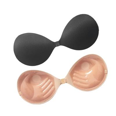 China 3D Hand Shape Silicone Wedding Thick Strapless Backless Invisible Washable Self Adhesive Bra Magic Lift Up Breast Lift Bra For Women for sale