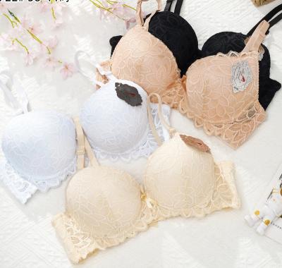 China Dropshipping QUICK DRY lift up lingerie underwire full cup sexy lace floral mujer de ropa gathering plus size bras for fat women for sale