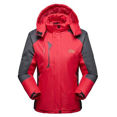 China Waterproof Ready To Board Outdoor Women Windproof Jacket Waterproof Rise Ski Jacket With Detachable Hood for sale