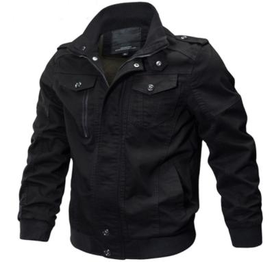 China Stock Breathable Ready Made Mens Cotton Working Washed Jacket Plus Size Jacket For Man Zipper Jacket for sale