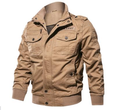 China Stock Breathable Ready Made Mens Cotton Working Washed Jacket Plus Size Jacket For Man Zipper Jacket for sale