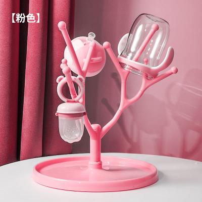 China BPA Free Hot Selling Portable Plastic Bottle Dryer Nipple Holder Cup Drying Rack Baby Bottle Drying Rack for sale