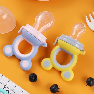 China New Fashion Sale Safety BPA Free Silicone Baby Food Feeder Fruit Vegetable Silicone Baby Pacifier for sale