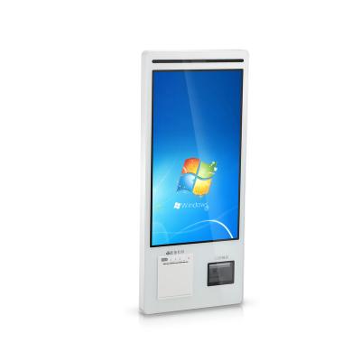 China Payment Kiosks Stands Self Service One Time Touch Screen Control Machine Restaurant Order Order Kiosk 23.8 Inch for sale