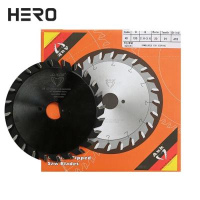 China Vertical Adjustment Of Tapered Scoring Marker Circular Saw Blades Bi ATB Laminated Panels Tooth 120mm Thickness 3.0-4.0 for sale