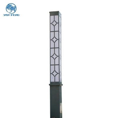 China Custom Made Vintage Post LED Garden Light Pole for sale