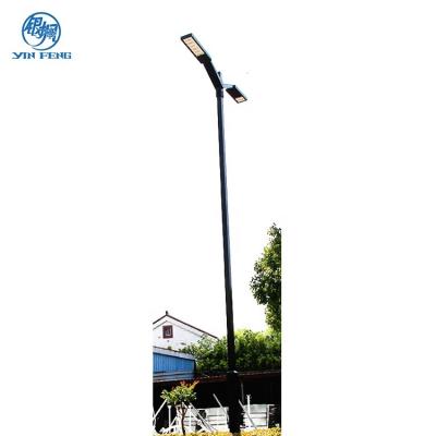 China Raw Pole Custom Galvanized Steel Solar Street Light Pole Netting for sale