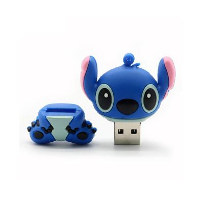 China Hot Gift PVC Lilo Stitch Usb Cartoon USB Stick 8GB 16GB 32GB 64GB USB Training Pen Drive Memory Flash Pendrive Flash U Stick for sale