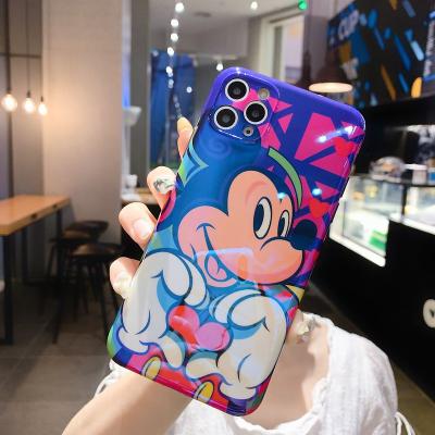 China New 2022 Mickey Blue Light IMD Anime Heart Mickey Cartoon Blue Light IMD Phone Case Blue Light Phone Cover For Pro 8 Plus Max Se 2020 Max Back Cover Cartoon IMD Case iPhone XS 12 for sale