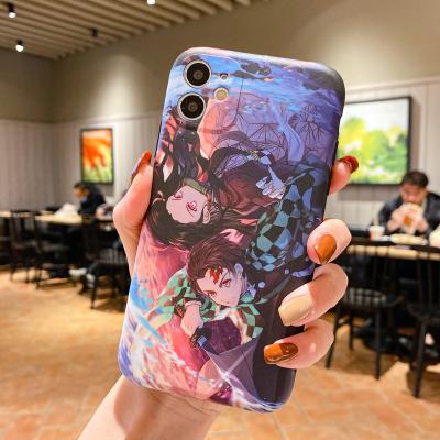 China New Matteo IMD Phone Cover Demon Ghost Sword Ghost Killer Japan Cartoon IMD Matte Phone Case For Pro XS Max 8 Max Plus XS XR IMD Silicone Phone Cover iPhone 13 for sale