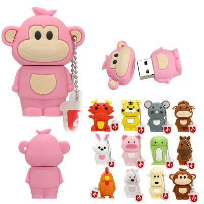 China Wholesale 2.0/3.0 USB Flash Stick 2.0/3.0 4GB 2GB 16g32GB 64GB 128GB Memory USB Gift Business Drive PVC USB Fast Speed ​​Data Saving OEM Cartoon 3D Disk for sale