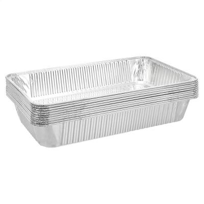 China Heavy Duty Used Aluminum Foil Rectangular Roasting Extra Large Lasagna Disposable Pans for sale