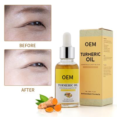 China Pure Turmeric Face Oil Private Label Body Care Moisturizer Turmeric Root Ginger Extract Organic Facial Natural Essential Oils Wrinkle Anti Wrinkle for sale