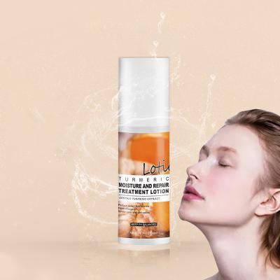 China Moisturizer Private Label Organic White Turmeric Lotion Facial Skin Care Whitening Moisturizing Face Turmeric Lotion for sale