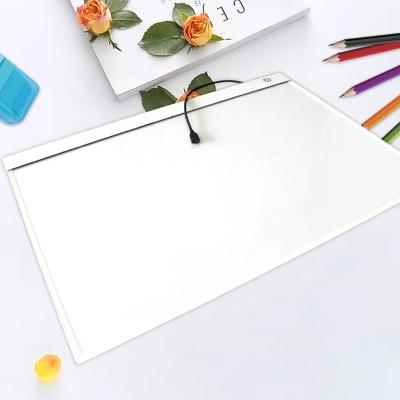 China A3 Acrylic Led Discovery Pad Led Drawing Board Laptop Usb Desk Led Lightweight Slim Light Box For Painting for sale