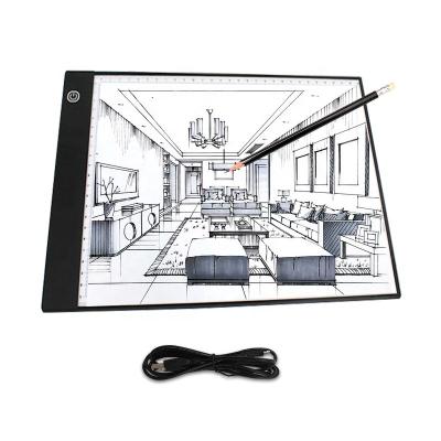 China USB Bound Acrylic A4 Board Acrylic Led Light Pad LED Drawing Writing Tracing Board For Architects for sale