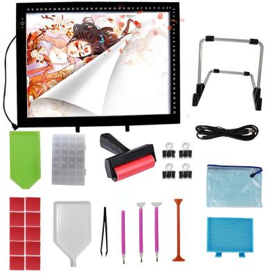 China Acrylic Learn Device A3 Size Digital Light Innovate LED Optical Painting Pad For Plotter Or Artists For Diamond Painting for sale