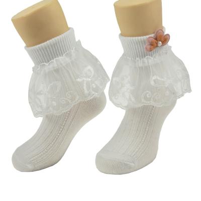 China New A-345 high quality high quality QUICK DRY non slip floor socks baby walking shoes baby walking shoes flower kids dance socks for sale