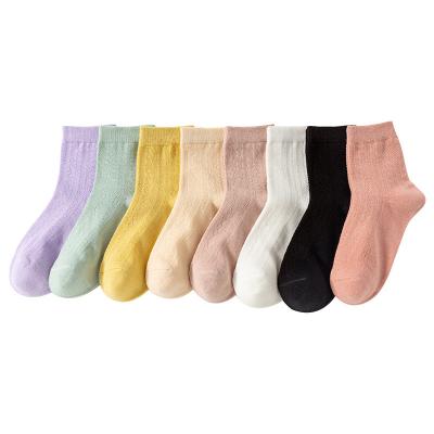 China A100-1 QUICK DRY high quality pure color girl bangs lovely sweat absorption wholesale deodorant color candy breathable casual socks for sale