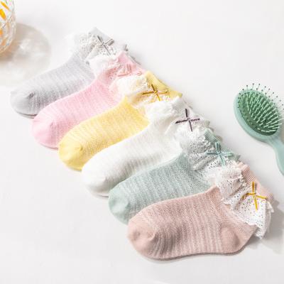 China Wholesale QUICK DRY Spring Children's Fashion Lace Stretch Socks Princess Baby Summer Breathable Socks for sale