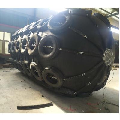 China Protect Boat From Collision BV Certificate Rubber Boat Pneumatic Fender With Aircraft Tire Net for sale