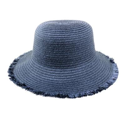 China Character Women's Sun Hat Straw Hat Fashion Summer Beach Foldable Hat for sale