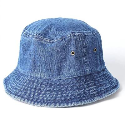 China COMMON Washed Denim Fisherman's Hat Cowboy Bucket Hats Cap for sale