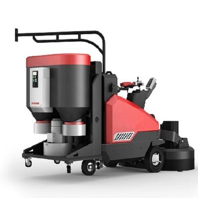 China Concrete Marble Grinder Concrete With Dust Cleaner Terrazzo Granite Stone Floor Marble Floor Polish Machine Cement Grinder for sale