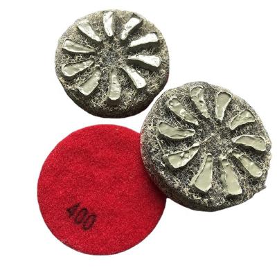 China High Performance 17 Inch Sponge Fiber Floor Diamond Polishing Pad For Concrete for sale