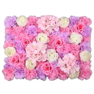 China Party factory sale wedding decorative artificial rose flower handmade wall to wedding flower wall for event decoration for sale