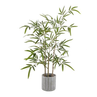 China Environmental protection modern style decorative bamboo wholesale simulation of artificial modern home garden bonsai and green plants decor for sale