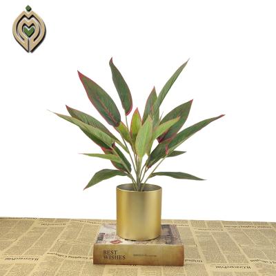 China Minimalist the simulation of the colorful plants of the luminous face gold pot for sale