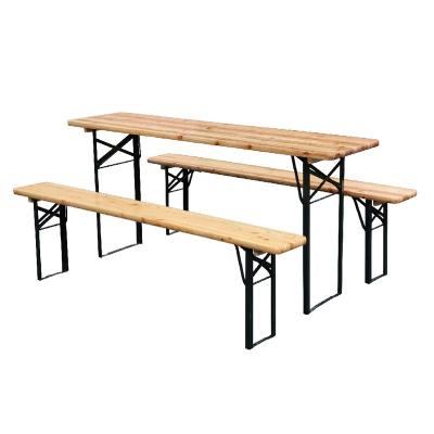 China Stable Black Park Wooden Garden Bench Outdoor Picnic Furniture for sale