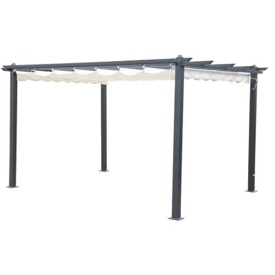 China Durable Customized Aluminum Framed Canopy Pergola Gazebo In Outdoor Garden for sale