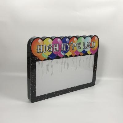 China Acrylic Luxury Nightclub Customized Balloon Shaped Acrylic Led Message Board for sale