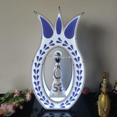 China Viable Rechargeable White LED Azul Clase Tequila Bottle Presenter for sale