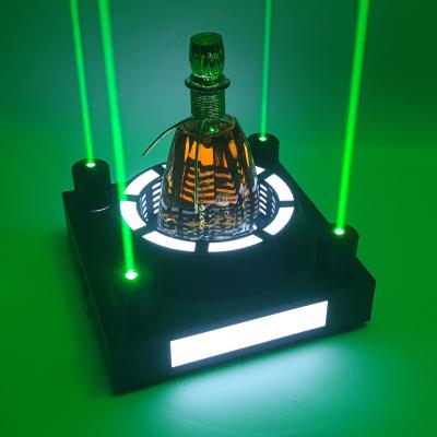 China Viable Iron Laser Bottle Glorifier For Nightclub And Lounges Showcasing Led Display for sale