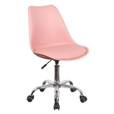 China Eco-friendly Wholesale Three-Color Optional Backrest Abs Bar Chair High Restaurant Bar Stools Swivel Tulip Style Bar Stool Chair for sale