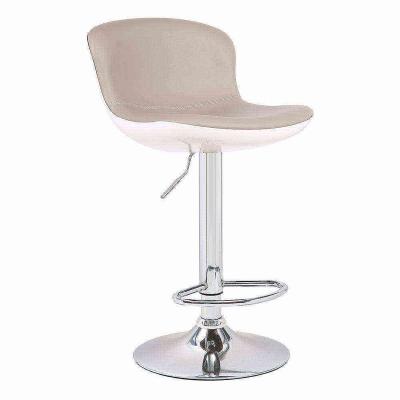 China Eco-friendly New Style Bar Furniture Height Adjustable Swivel Leather Bar Chair For Kitchen for sale