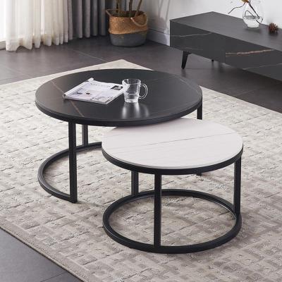 China Adjustable (other) Wholesale Living Room Nordic Modern Round Luxury Coffee Table For Home Decorative for sale