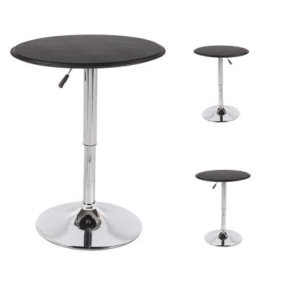 China Eco-friendly Good Quality Sell Well Black Simple And Creative Lifting Round Black Commercial Used Pub Furniture Bar Table for sale