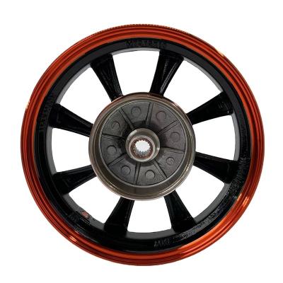 China Red aluminum alloy aluminum rear wheel hub for e-scooters and motorcycles for sale