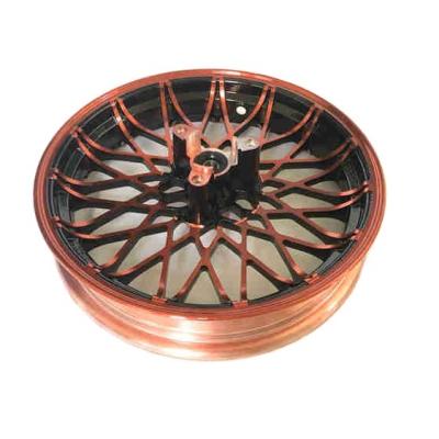 China Factory Quality Universal Daisy Pattern Aluminum Alloy Front Wheel Rims Red For Motorcycle for sale