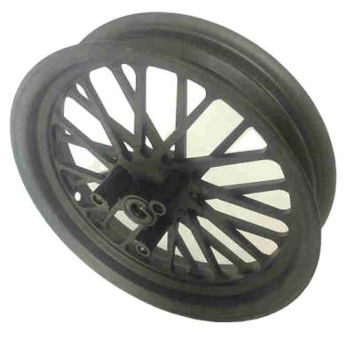 China Professional Wholesale High Quality Disc Aluminum Braided Front Wheel Motorcycle Rim Black for sale