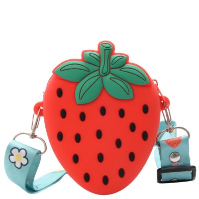 China Fashion hot sale sweet cute girls strawberry and pineapple bag kids cross - body bag shoulder bags for girls for sale