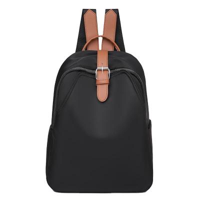 China Other New LUFAWN Style Ladies Backpack Schoolbag Waterproof Solid Large Capacity Color Student Fashion Stitching Shoulder Bag for sale