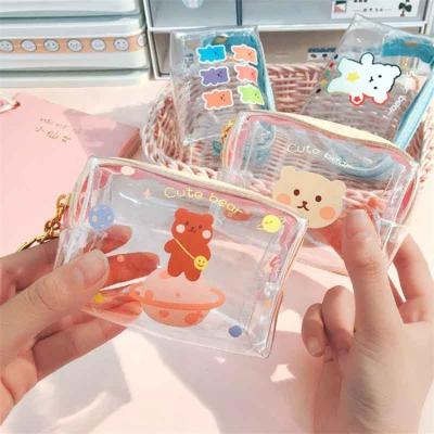 China 2022 Cute Card Bag Mini Lipstick Wallet Flamingos Key Women Zipper Jelly Handbag Toddler Kids Purses Fashion PVC Girls for sale